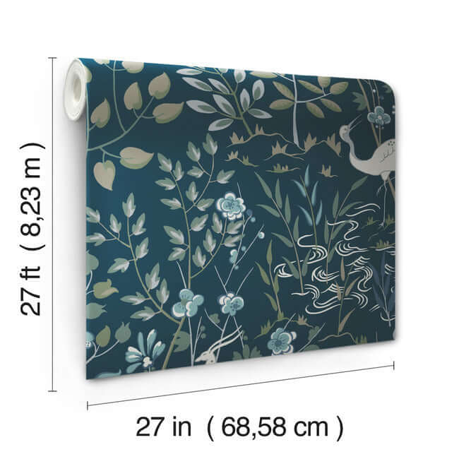 aspen-wallpaper-indigo-york-wallcoverings-ho2128 - York Wallcoverings Wallpaper