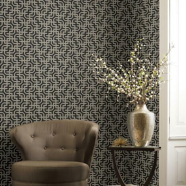 dynastic-lattice-wallpaper-black-glint-york-wallcoverings-5801