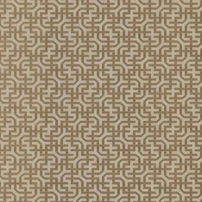 Dynastic Lattice Gold Wallpaper - York Wallcoverings - 5804