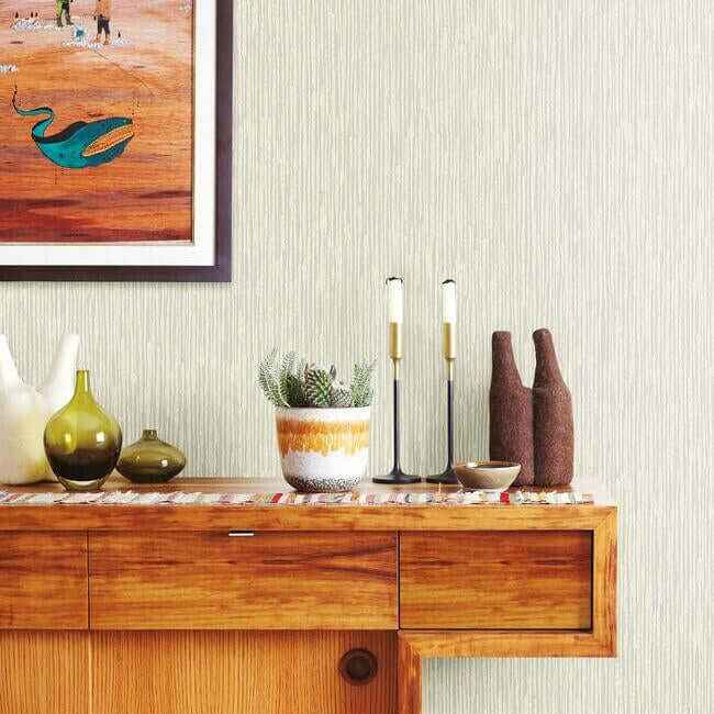 Feather Fletch Off White Wallpaper - York Wallcoverings - HO2136 - York Wallcoverings Wallpaper
