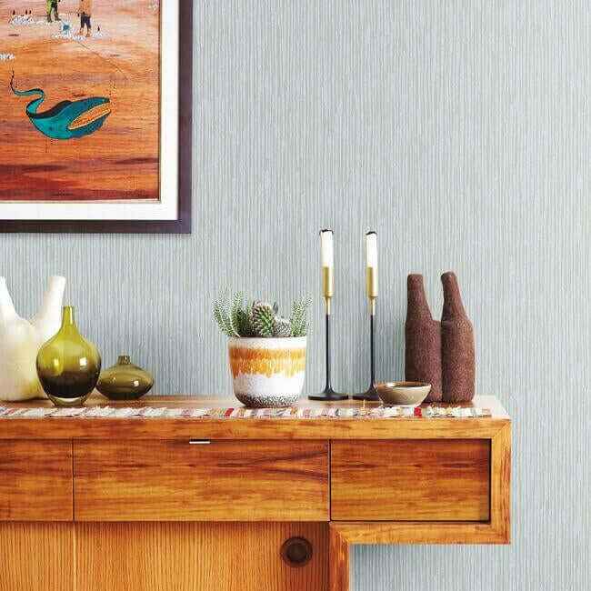 Feather Fletch Light Blue Wallpaper - York Wallcoverings - HO2137 - York Wallcoverings Wallpaper