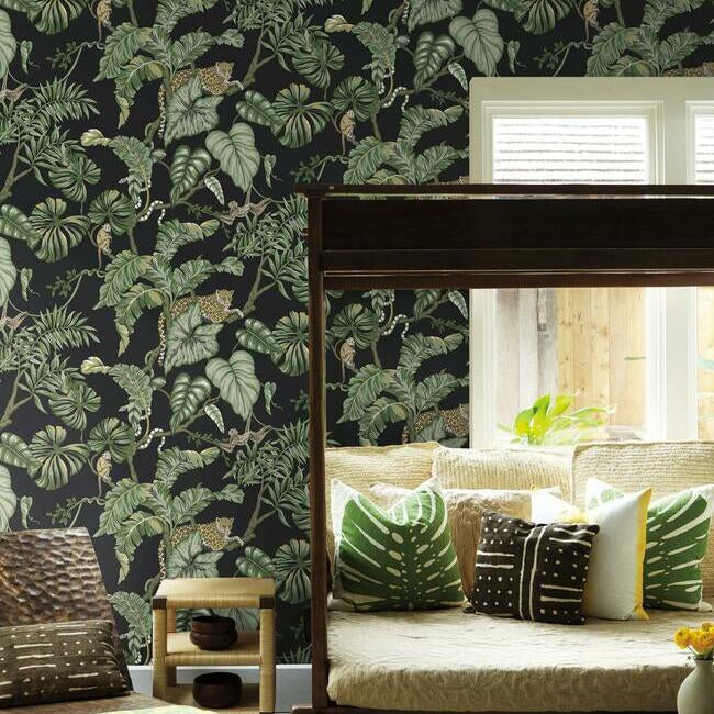 jungle-cat-wallpaper-black-york-wallcoverings-ho2143