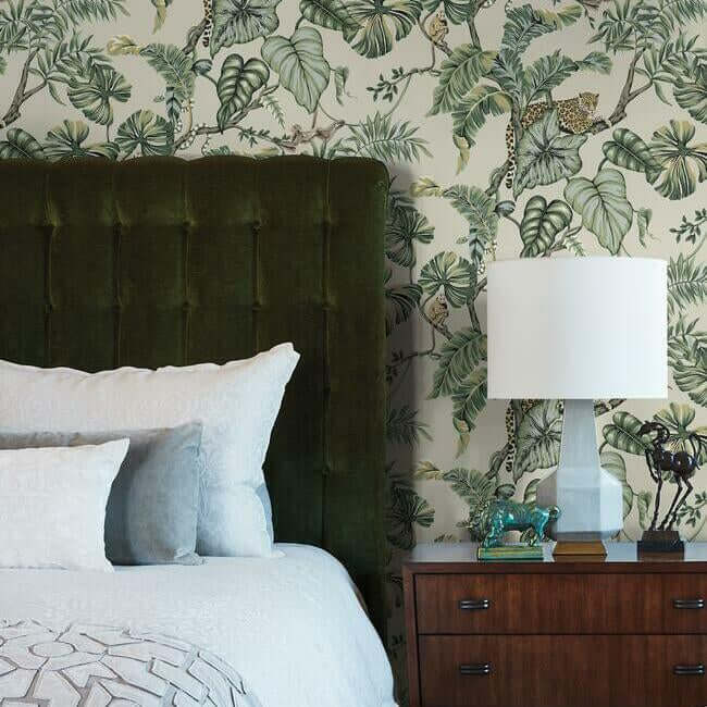 jungle-cat-beige-wallpaper-york-wallcoverings-ho2144 - York Wallpaper Wallpaper