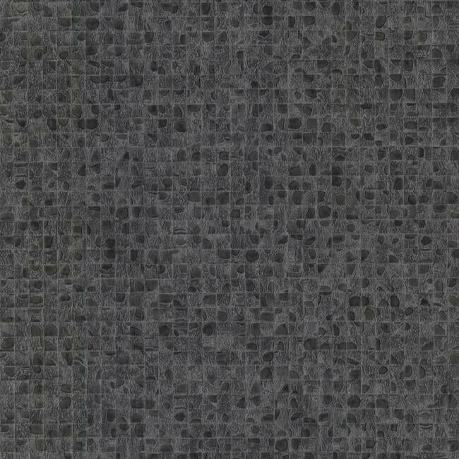 leather-lux-wallpaper-gunmetal-york-wallcoverings-ho2119 - York Wallcoverings Wallpaper