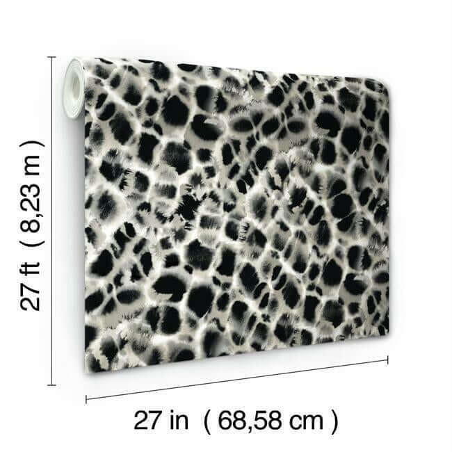 leopard-rosettes-wallpaper-blacklinen-york-wallcoverings-ho2164 - York Wallcoverings Wallpaper