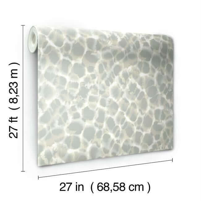 leopard-rosettes-wallpaper-grey-york-wallcoverings-ho2163 - York Wallcoverings Wallpaper