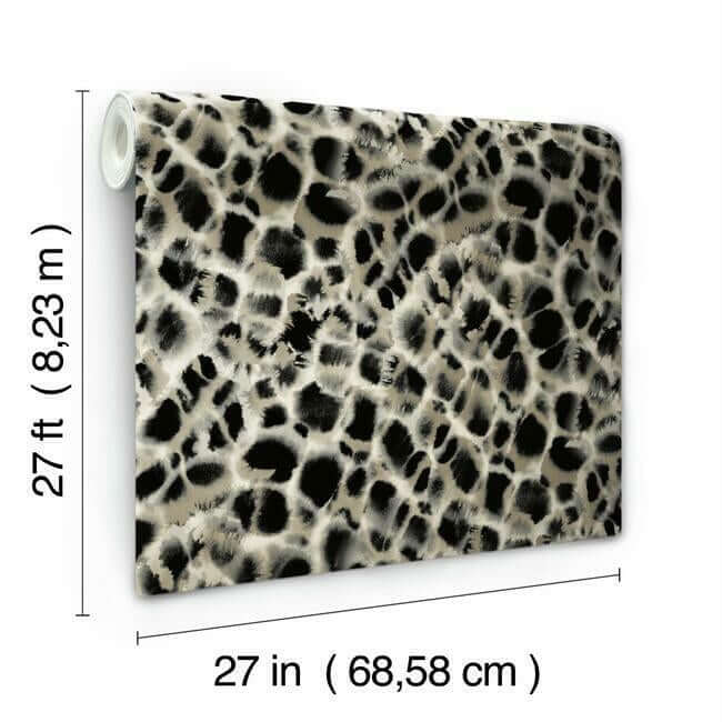 leopard-rosettes-wallpaper-natural-york-wallcoverings-ho2162 - York Wallcoverings Wallpaper
