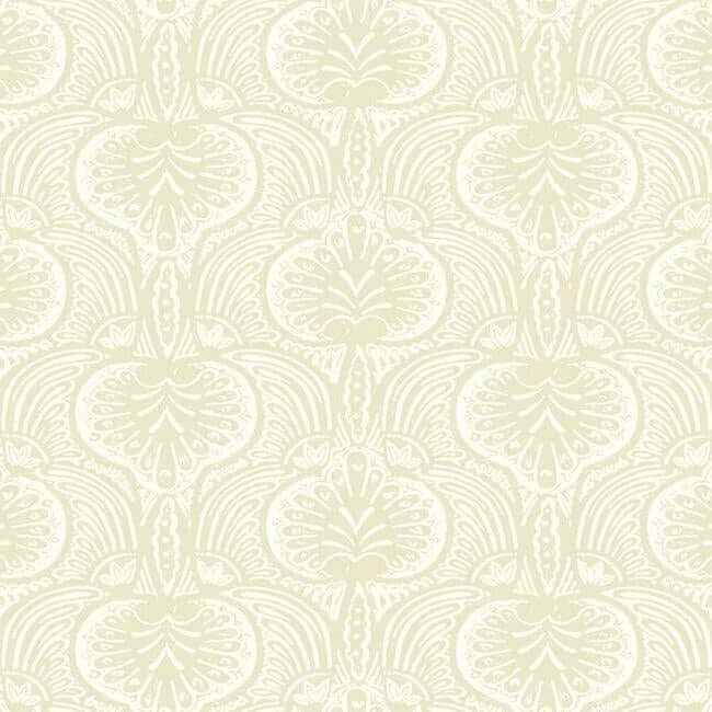 Lotus Palm Beige Wallpaper - York Wallcoverings - HO2154 - York Wallcoverings Wallpaper