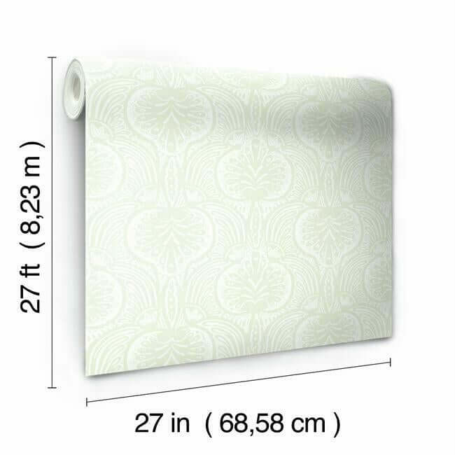 lotus-palm-beige-wallpaper-york-wallcoverings-ho2154 - York Wallcoverings Wallpaper