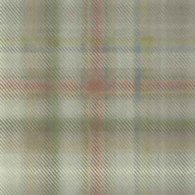 Sterling Plaid Neutral Wallpaper - York Wallcoverings - HO2156 - York Wallcoverings Wallpaper