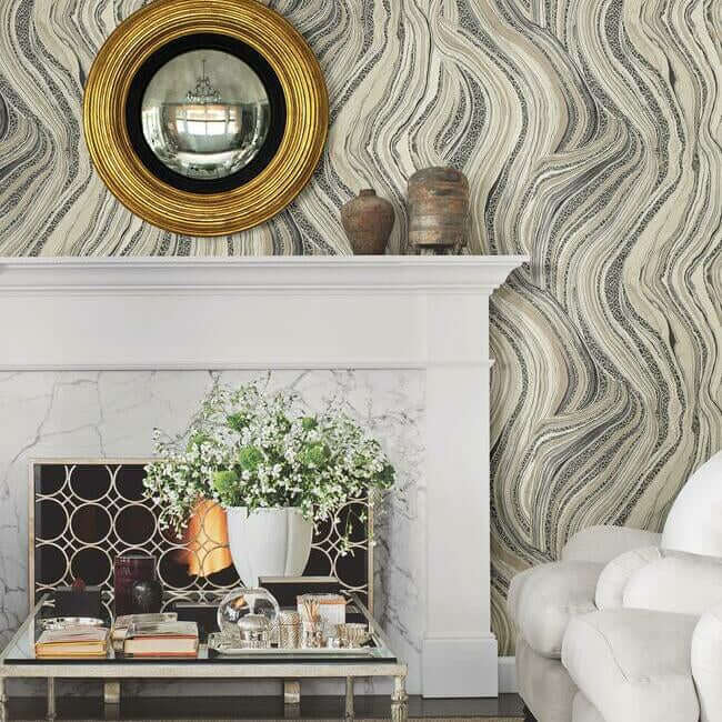 streaming-cheetah-linen-wallpaper-york-wallcoverings-ho2171 - York Wallpaper Wallpaper
