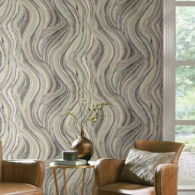 Streaming Cheetah Linen Wallpaper - York Wallcoverings - HO2171 - York Wallcoverings Wallpaper