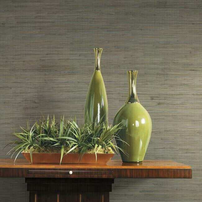 threaded-jute-green-wallpaper-york-wallcoverings-og0519 - York Wallpaper Wallpaper