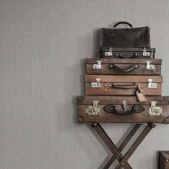 Weekender Weave Grey Wallpaper - York Wallcoverings - 5855 - York Wallcoverings Wallpaper