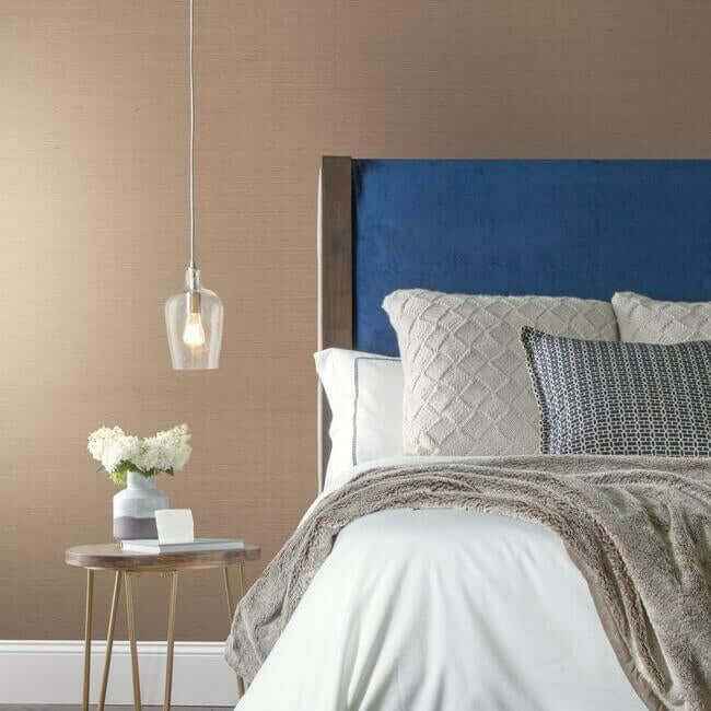 Sisal Twill Color Grasscloth Light Taupe Wallpaper - York Wallcoverings - VX2266 - York Wallcoverings Wallpaper