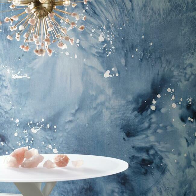 Dreamchaser Silver Wall Mural - York Wallcoverings - VA1281M - York Wallcoverings Wallpaper