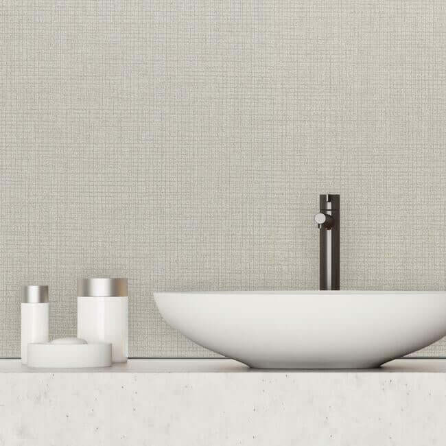 randing-weave-high-performance-wallpaper-alabaster-york-wallcoverings-rs1052n - York Wallcoverings Wallpaper