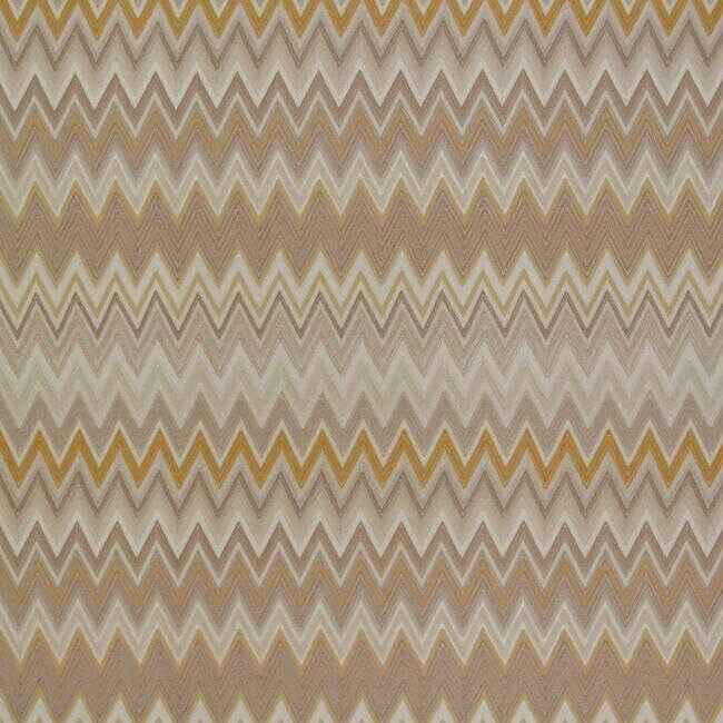 Zig Zag Multicolore Wallpaper Creamtangold - York Wallcoverings - MI10061 - York Wallcoverings Wallpaper