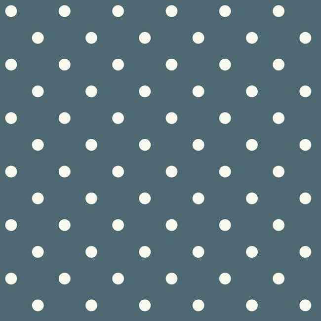 Dots on Dots White & Blue Wallpaper - York Wallcoverings - MH1576 - York Wallcoverings Wallpaper