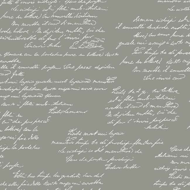 Noteworthy Grey & White Wallpaper - York Wallcoverings - MH1610