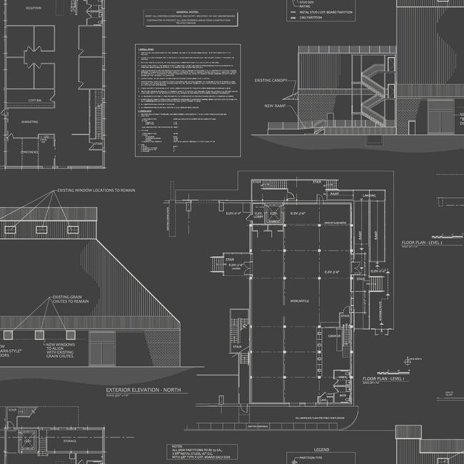 the-market-wallpaper-black-york-wallcoverings-mh1536 - York Wallcoverings Wallpaper