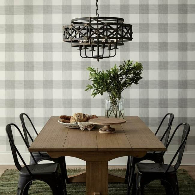 common-thread-black-white-wallpaper-york-wallcoverings-me1520 - York Wallcoverings Wallpaper
