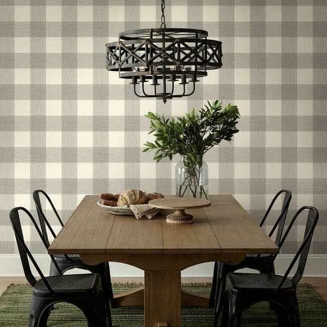 Common Thread Cream & Black Wallpaper - York Wallcoverings - ME1523 - York Wallcoverings Wallpaper