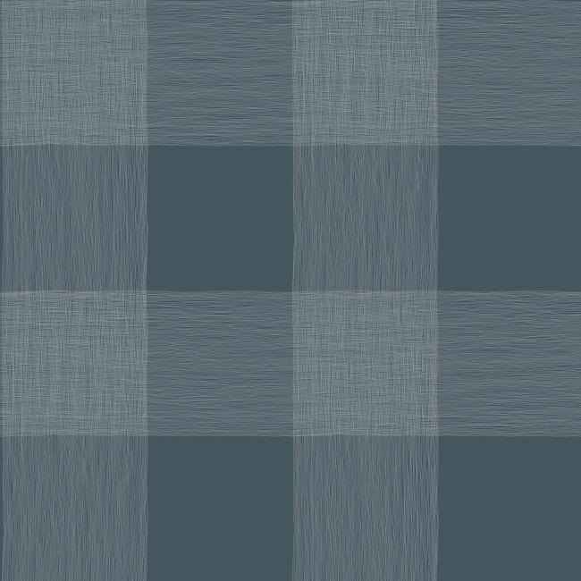 Common Thread Navy & White Wallpaper - York Wallcoverings - ME1522
