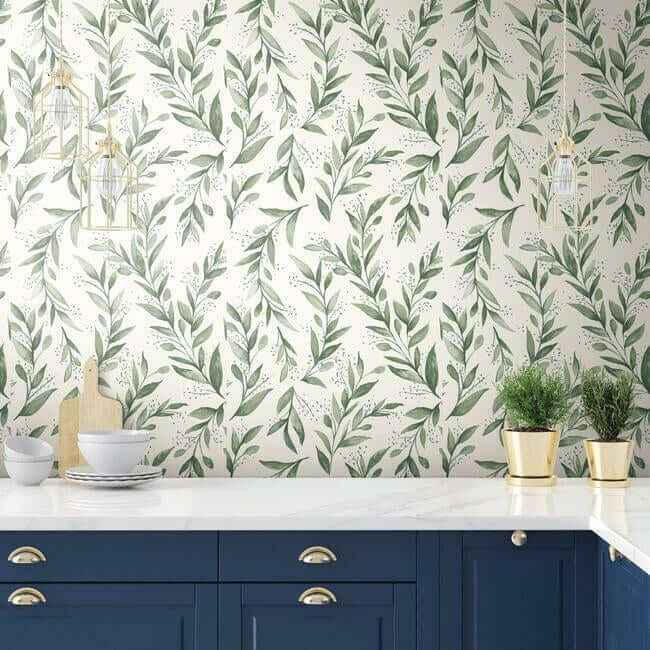 Olive Branch Olive Grove Wallpaper - York Wallcoverings - ME1535 - York Wallcoverings Wallpaper