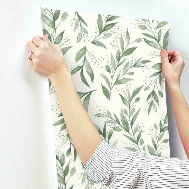 Olive Branch Olive Grove Wallpaper - York Wallcoverings - ME1535 - York Wallcoverings Wallpaper