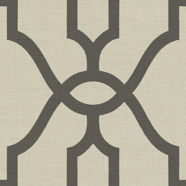 woven-trellis-wallpaper-charcoal-on-khaki-york-wallcoverings-me1551 - York Wallcoverings Wallpaper