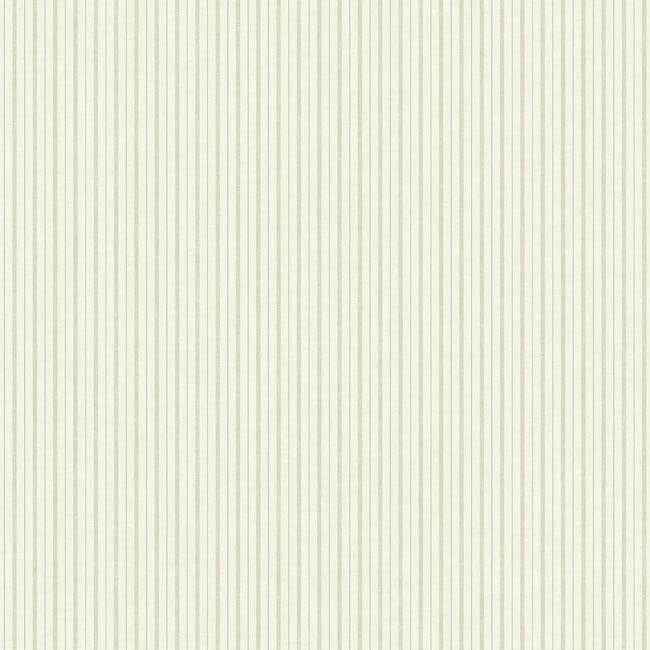 French Ticking Cream Wallpaper - York Wallcoverings - ME1563