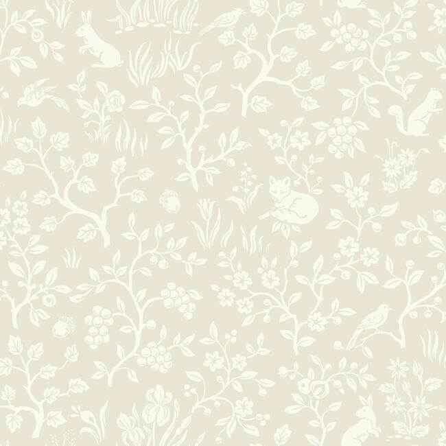 Fox & Hare Pink Wallpaper - York Wallcoverings - MK1110 - York Wallcoverings Wallpaper