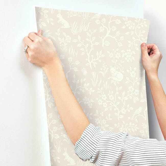 Fox & Hare Pink Wallpaper - York Wallcoverings - MK1110 - York Wallcoverings Wallpaper