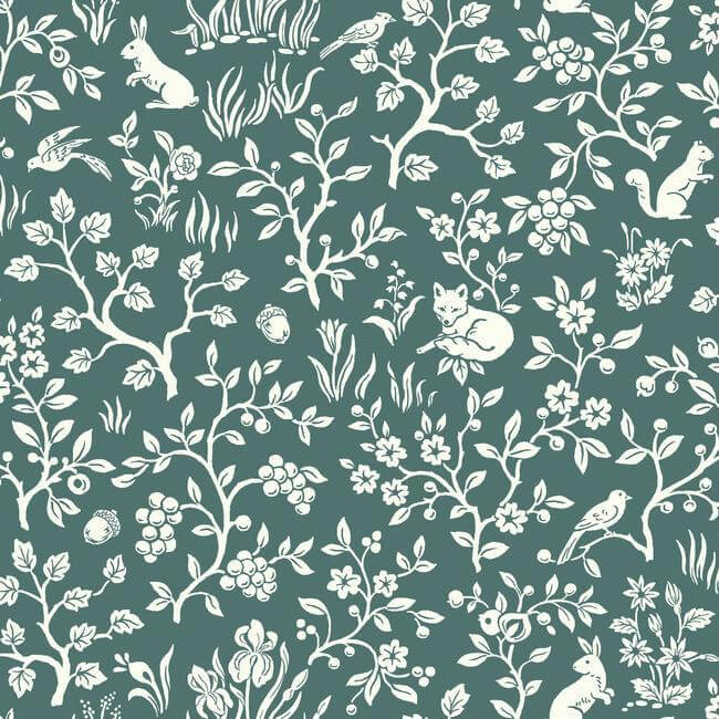 fox-hare-wallpaper-weekendsteal-york-wallcoverings-me1574 - York Wallcoverings Wallpaper