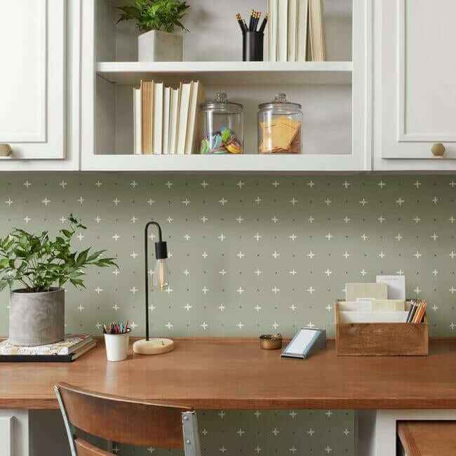 Cross Stitch Grey Wallpaper - York Wallcoverings - MK1103 - York Wallcoverings Wallpaper