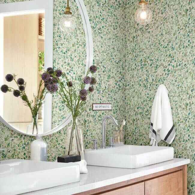 Meadow Green Wallpaper - York Wallcoverings - MK1121 - York Wallcoverings Wallpaper