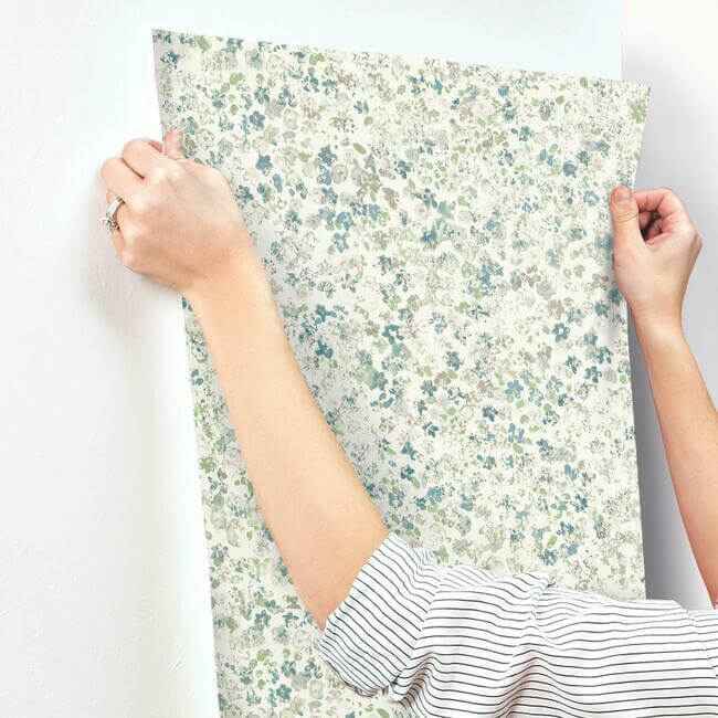 Meadow Green Wallpaper - York Wallcoverings - MK1121 - York Wallcoverings Wallpaper