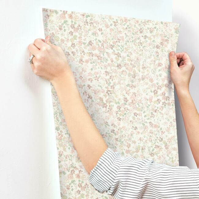 meadow-pink-wallpaper-york-wallcoverings-mk1120 - York Wallpaper Wallpaper