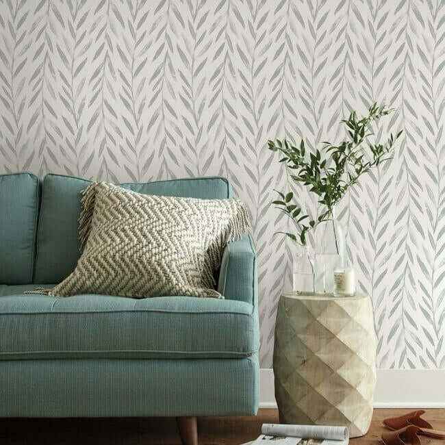 Willow Grey Wallpaper - York Wallcoverings - MK1137 - York Wallcoverings Wallpaper