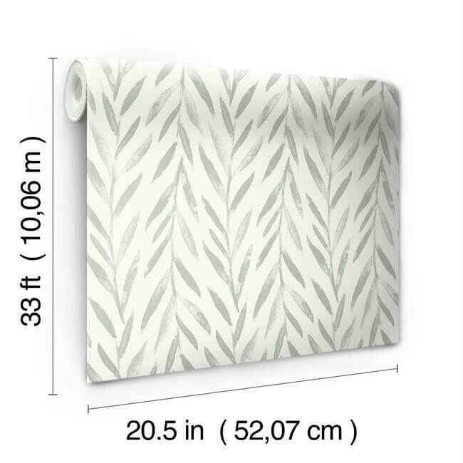 Willow Grey Wallpaper - York Wallcoverings - MK1137 - York Wallcoverings Wallpaper