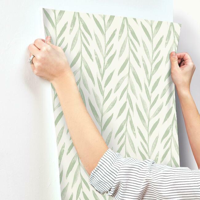 willow-wallpaper-light-green-york-wallcoverings-mk1135 - York Wallcoverings Wallpaper