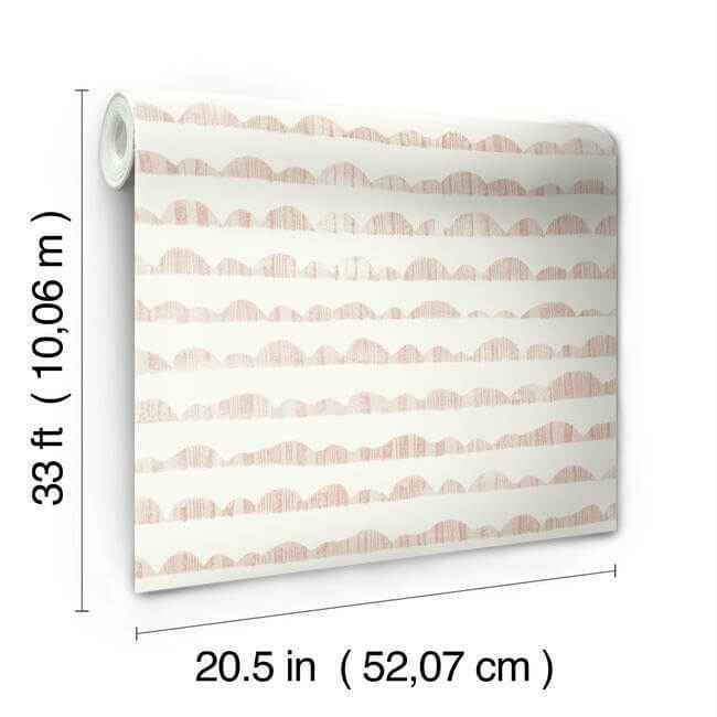 Hill & Horizon Pink Wallpaper - York Wallcoverings - MK1145 - York Wallcoverings Wallpaper