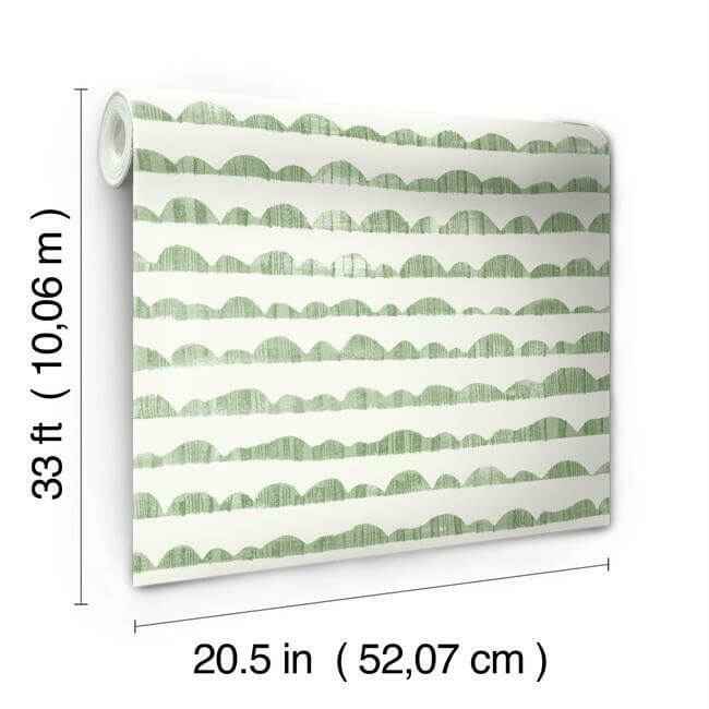 Hill & Horizon Green Wallpaper - York Wallcoverings - MK1144 - York Wallcoverings Wallpaper