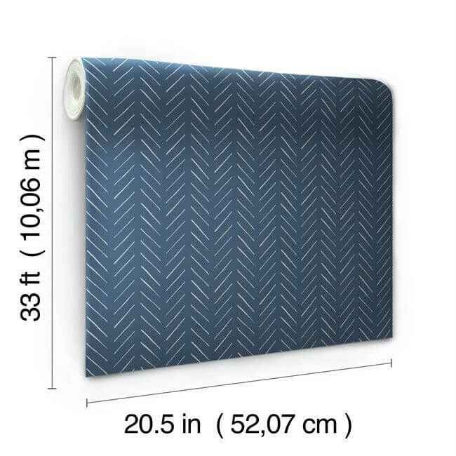 Pick-Up Sticks Blue Wallpaper - York Wallcoverings - MK1173 - York Wallcoverings Wallpaper
