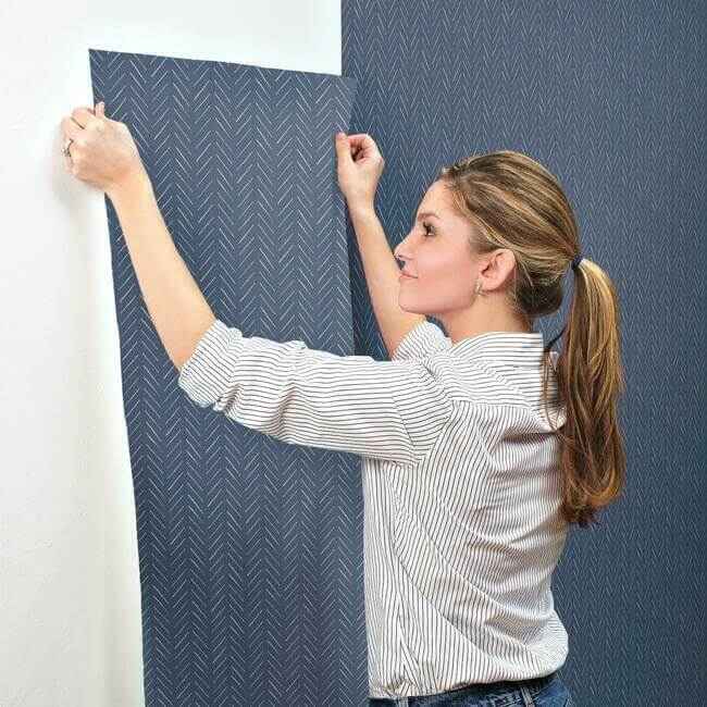 Pick-Up Sticks Blue Wallpaper - York Wallcoverings - MK1173 - York Wallcoverings Wallpaper