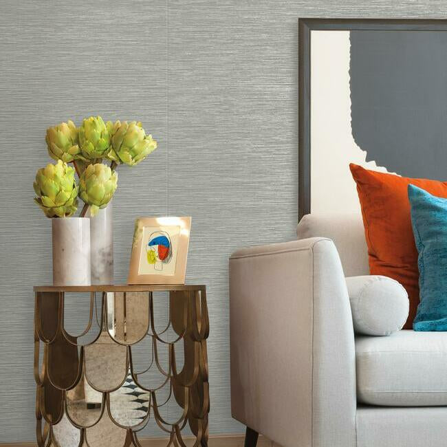 ramie-weave-blue-wallpaper-york-wallcoverings-cd1035n - York Wallpaper Wallpaper