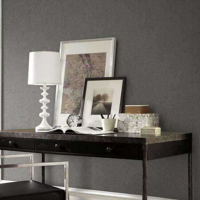 Well Suited Black Wallpaper - York Wallcoverings - TD1010N - York Wallcoverings Wallpaper