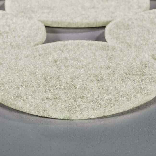 Modern Circles Acoustical Peel Stick Tiles Greige - York Wallcoverings - QWS1016 - York Wallcoverings Wallpaper