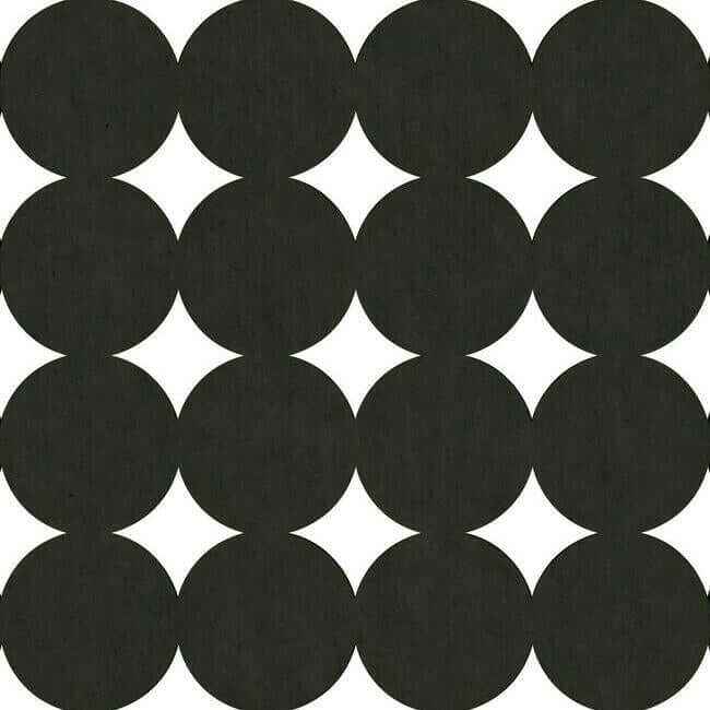 Modern Circles Acoustical Peel Stick Tiles Midnight - York Wallcoverings - QWS1017 - York Wallcoverings Wallpaper